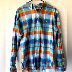 Multicolored Long sleeved Polo